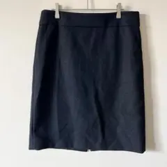J.CREW ジェイクルー ウール100% ひざ丈タイトスカート 黒【XL相当】のサムネイル