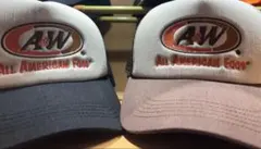 沖縄限定　ブラック　ブラウン　A&W エンダーキャップ　2個セット