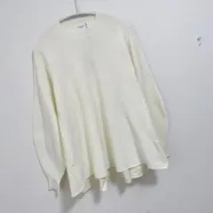 オペークドットクリップ ファインウールあぜ ドッキングデザインニット.13 A