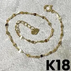 K18 ペタルチェーン　ブレスレット