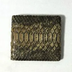 長財布 パイソン 蛇革 コンチョ 一銭 ダブルベルト - メルカリ
