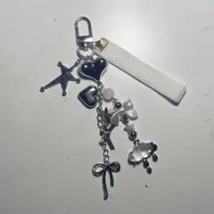 ハンドメイド ビーズキーホルダー 韓国 星 y2k ウイッシュコア