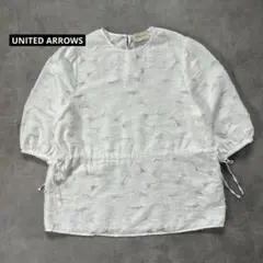 美品　ユナイテッドアローズ　ジャガードブラウス