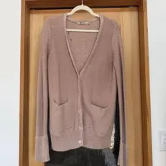 cX71 Alexander Wang Vネック コットン カーディガン ロングカーディガン スエード スウェード ポケット スナップボタン ワンピース ブラック 黒 Y2K アレキサンダーワン cX71 Alexander Wang Vネック コットン カーディガン ロング