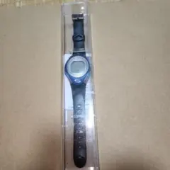 デジタル腕時計 青/黒 防水機能