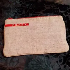 PRADAスポーツポーチ、プラダスポーツポーチ、メイクポーチ、キャンバス地