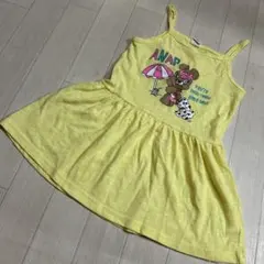 ANAP イエロー ノースリーブワンピース 100cmのサムネイル