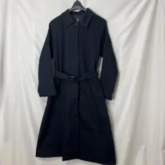 ナノユニバースネイビー トレンチコートAラインウエストベルト付き36Ｍ