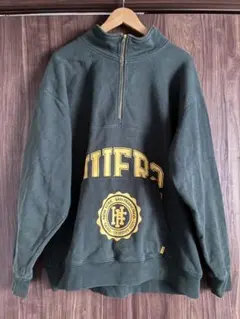 HUF x #FR2 ハーフジップ スウェット グリーンのサムネイル