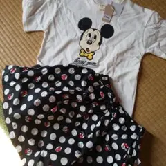 リトシーLittcミニーミッキー セットアップ Tシャツ/スカパン 110