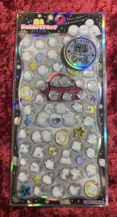 ★正規品★ <6> 光るジュエルプチドロップシール:シマエナガ