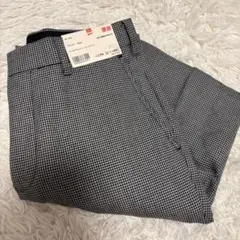 UNIQLO ウールブレンドノータックパンツ グレーのサムネイル