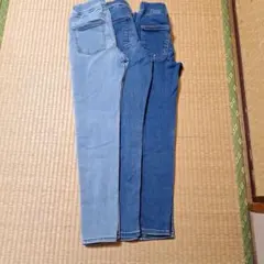 GU　140㎝スキニーパンツ 3点セット