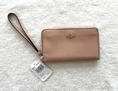 コーチ　ポーチ　ベージュ　ピンク　財布　新品　レディース　Coach