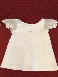 ANNA SUI mini ホワイト Tシャツ レース袖　120cm
