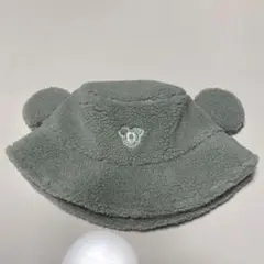 ディズニー　ミッキー　もこもこ　帽子　ボア　バケットハット　耳付き