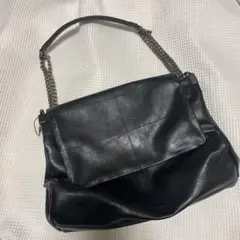 ZARA ブラック ショルダーバッグ タグ紐付き