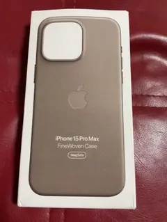 純正 iPhone 15 Pro Max ファインウーブンケース　トープ