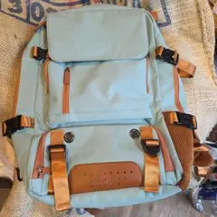 値下‼️水色ナイロンデイパック