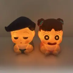 クレヨンしんちゃん ライトマスコットbaby 風間くん、ねねちゃん