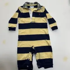 Ralph Lauren ストライプロンパース 6M