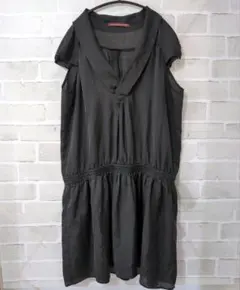 コントワーデコトニエ　黒　チュニック　膝丈ワンピース　Size44　大きめサイズのサムネイル