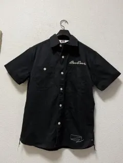 ベンデイビス　ロゴチェーンステッチ刺繍　ワークシャツ　/M　ブラック　ルード　黒のサムネイル