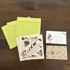 くらはしれい　サンリオ　キティ　ミニメッセージカード　ミニパックレター　黒猫