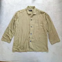 POLO BCS メンズ パジャマシャツ M ベージュ カイタック 綿100%のサムネイル