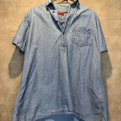 Levi's 半袖デニムシャツ M ライトブルー　REDTAB