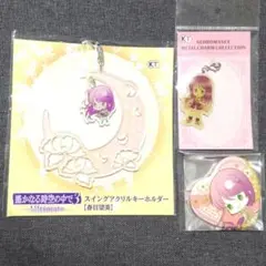 遙かなる時空の中で3 春日望美④　スイングアクリルキーホルダー　メタルチャーム他