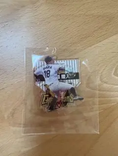 阪神　伊原陵人　クリアキーホルダー