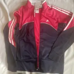 adidas ジャージ ジャケット 赤 ネイビー サイズ8