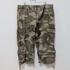 ユニクロ コンバーチブルパンツ XL 迷彩 2WAY ワーク カーゴ 短パン