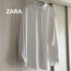 ZARA ホワイト 長袖シャツ