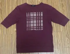 バーバリー　ブラックレーベル　半袖スウェット　tシャツ ノバチェック