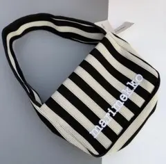 美品 marimekko マリメッコ MERIROSVO ニットミニトートバッグ - メルカリ