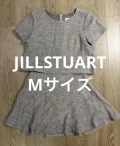 JILLSTUARTジルスチュアートMセットアップグレー 美品フレアスカート半袖