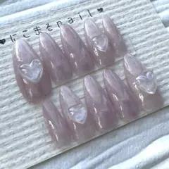 メルカリ便 ネイルチップ 現品 ハート マグネット ネイル NO.284