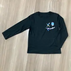 美品　黒の長袖カットソー　130