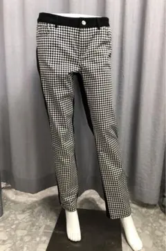 SPORTMAX CODE 千鳥柄 黒 前後切替 カジュアルパンツ 32のサムネイル