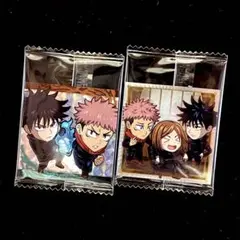 呪術廻戦シールウエハース Vol.3 虎杖悠仁伏黒恵釘崎野薔薇 2枚セット SR