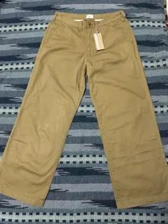 チノパン ワイドパンツ ベージュ タグ付き カジュアル ストリート