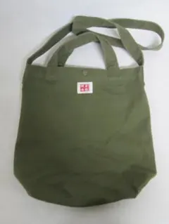 L142 倉敷帆布 2way トートバッグ ショルダーバッグ カーキのサムネイル