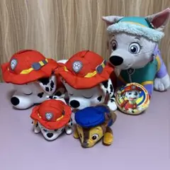パウ・パトロール ぬいぐるみセット　マーシャル　チェイス　エベレスト