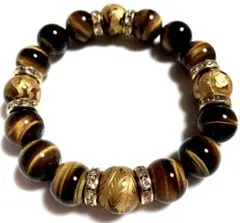 タイガーアイ 四神 天然石 パワーストーン ブレスレット 数珠 お守り 虎目石