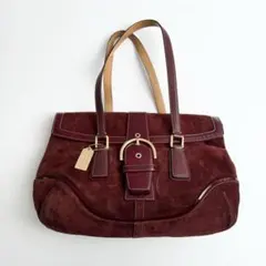 COACH soho suede leather shoulder bag