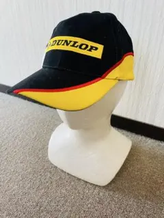 DUNLOP ベースボールキャップ 黒/黄/赤