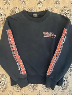 ハーレーダビットソン　古着　フェードスウェット　Lサイズ