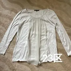 23区✳︎グレーシフォンプリーツデザイン 長袖カットソーのサムネイル